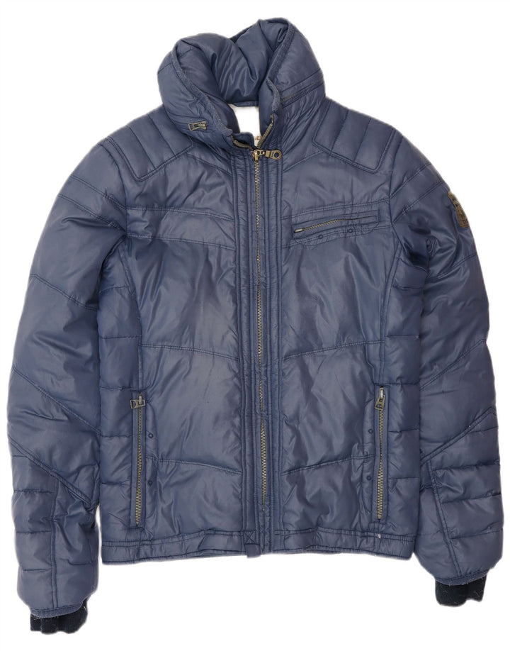 Giacca imbottita da uomo Diesel UK 40 Large Blu Navy in poliammide