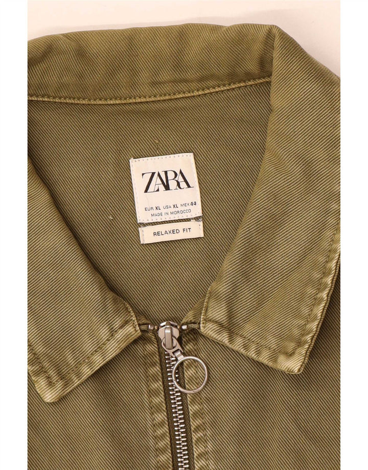 Giacca utility da uomo con vestibilità comoda Zara UK 42 XL Cachi