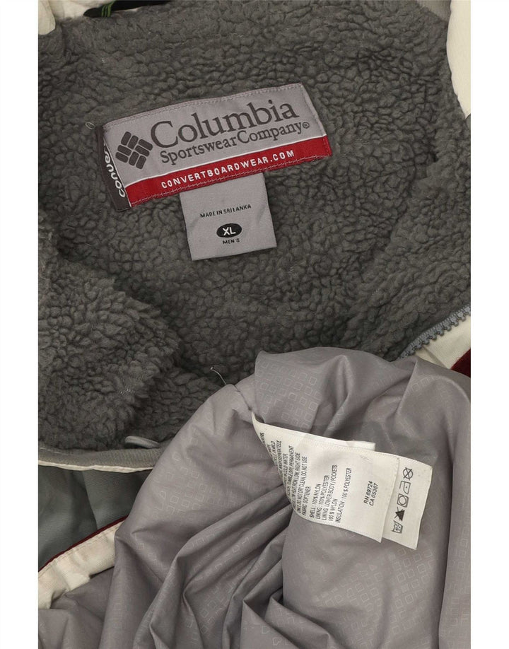 Giacca da sci da uomo Columbia UK 42 XL Poliestere color block bordeaux