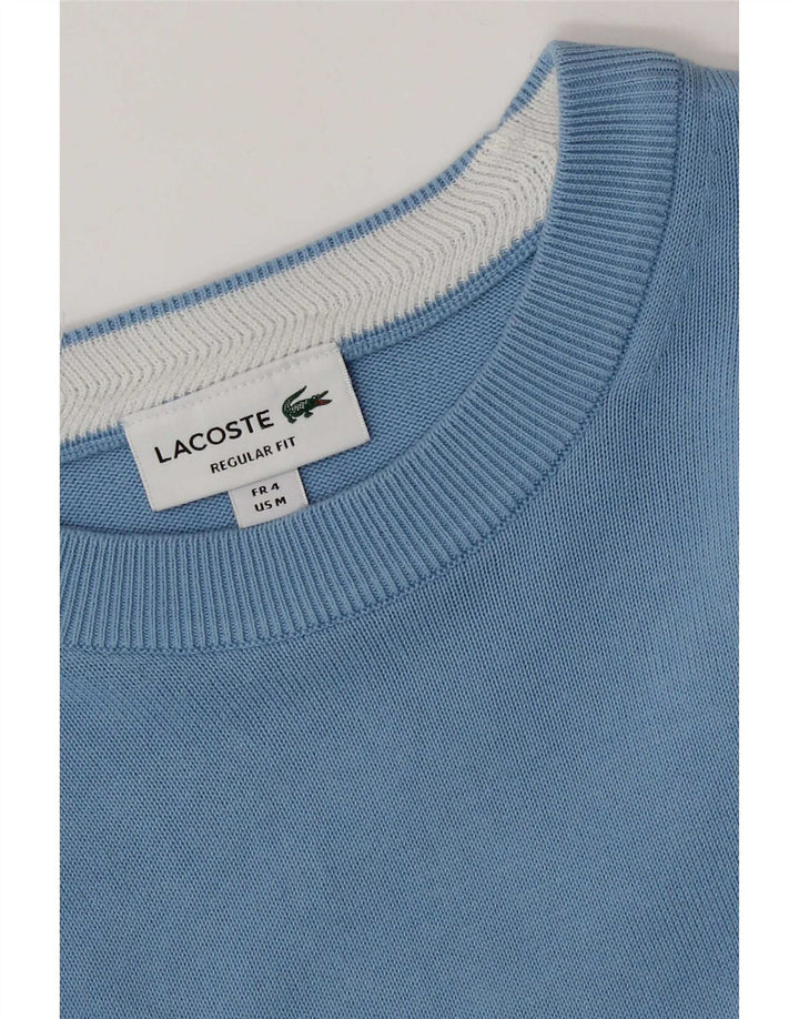 Maglione maglione da uomo con scollo a barca vestibilità regolare Lacoste taglia 4 blu medio