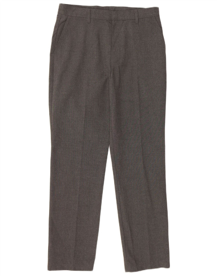 Pantaloni da abito dritti MARKS & SPENCER da ragazzo 12-13 anni W28 L27 Grigio