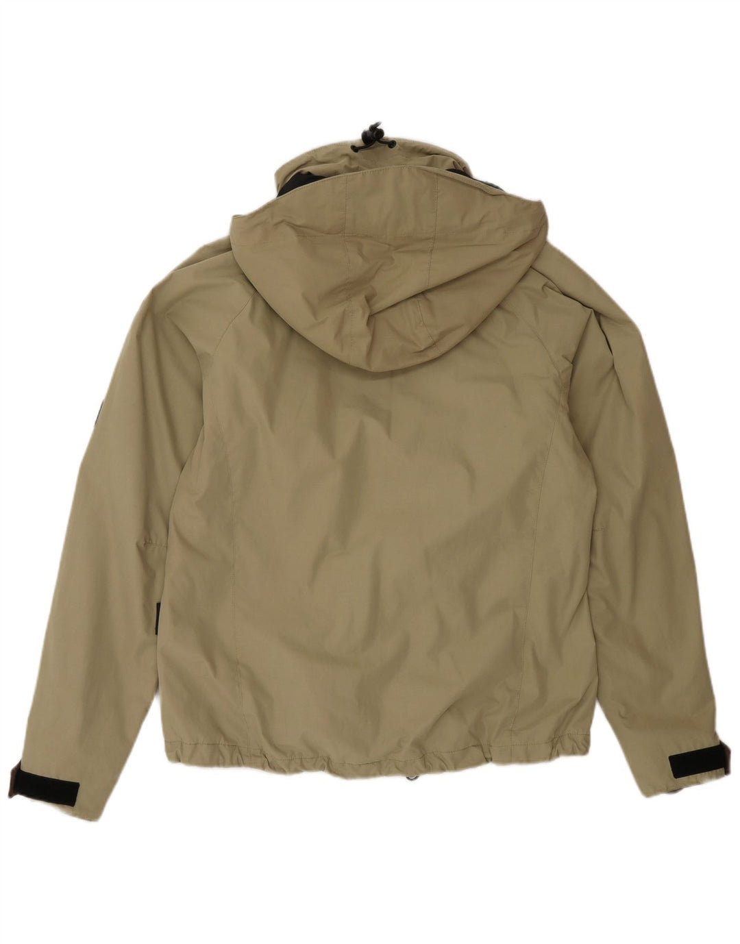 Giacca antipioggia con cappuccio da donna Jack Wolfskin UK 12 Poliestere beige medio
