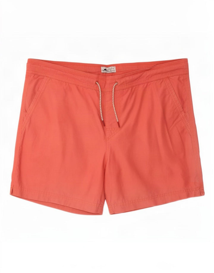 Pantaloncini da bagno da uomo Fat Face grandi in cotone rosso