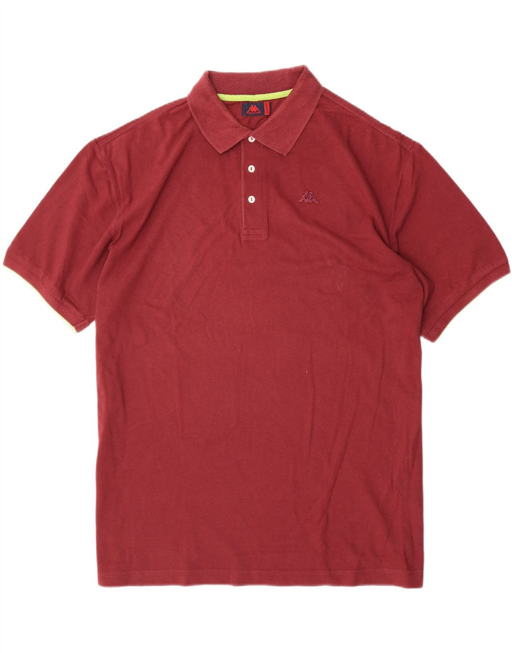 Polo da uomo KAPPA 2XL in cotone marrone