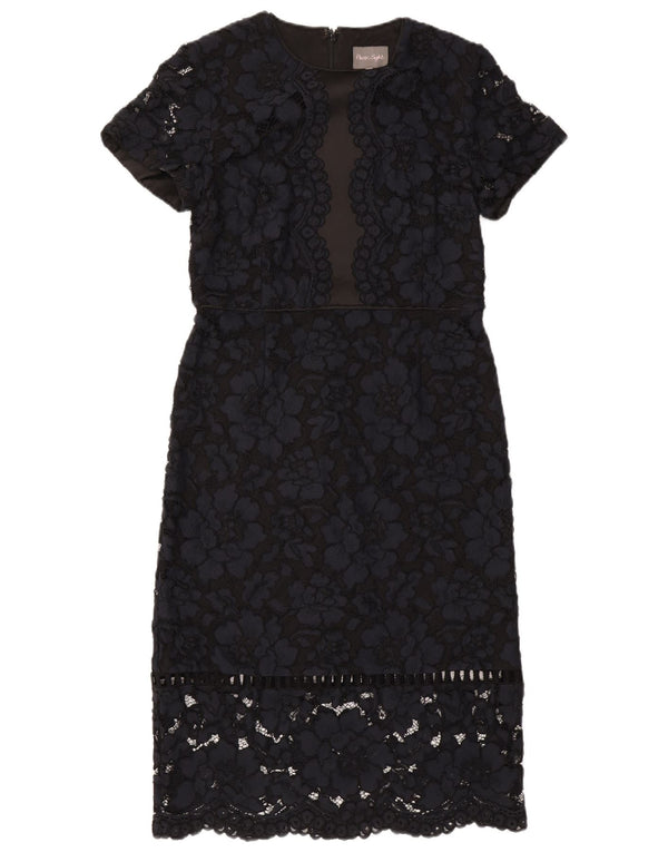 Abito tubino in pizzo da donna Phase Eight UK 14 Nylon floreale blu navy medio