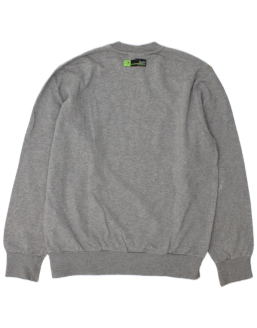 Felpa grafica da uomo Diadora Maglione in cotone grigio medio
