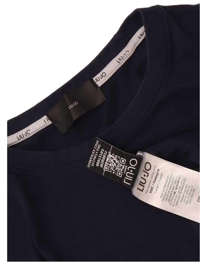 Liu Jo T-shirt Uomo Top Media Blu Navy in Cotone