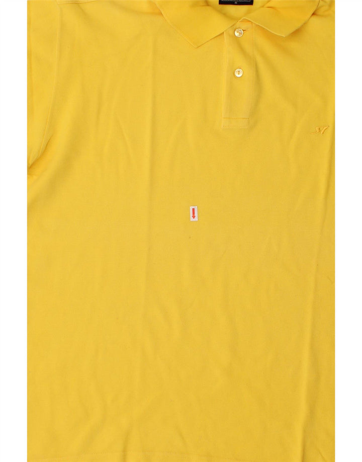 RIFLE Mens Polo Shirt Medium Yellow Cotton Vintage Rifle and Second-Hand Rifle from Messina Hembry 