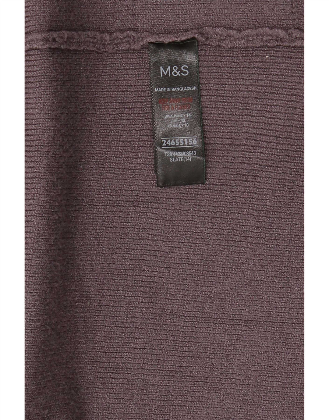 Maglione cardigan aperto lungo da donna Marks & Spencer UK 14 grande grigio