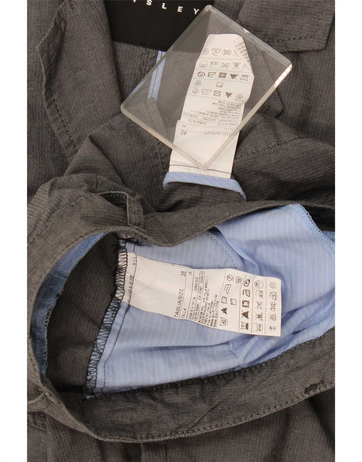 Abito Sisley Donna 3 Bottoni 2 Pezzi IT 40 Small W28 L23 Cotone Grigio