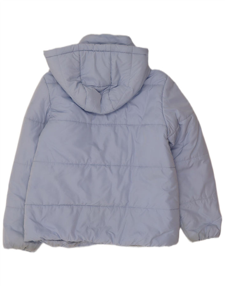 Giacca imbottita con cappuccio da donna Marks & Spencer UK 14 grande poliestere blu