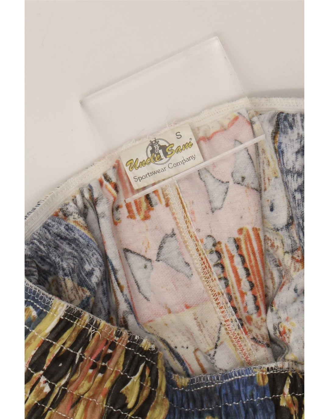 Pantaloni a vita alta da donna Zio Sam piccoli W27 L29 cotone multicolore