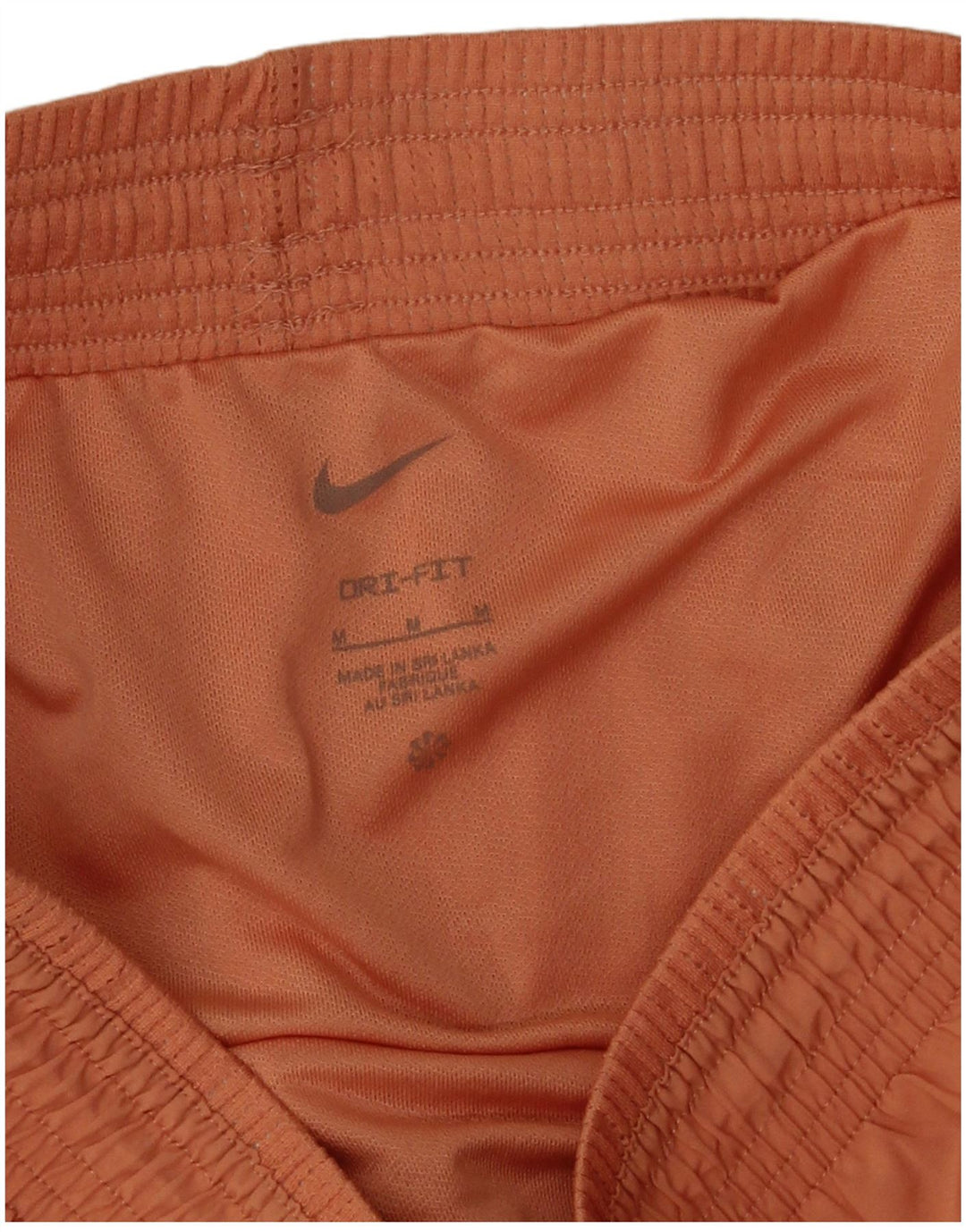 Pantaloncini sportivi Nike da donna Dri Fit UK 14 poliestere arancione medio