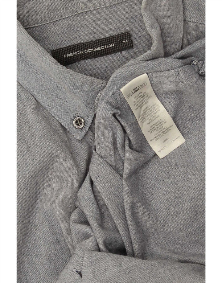 Camicia da uomo French Connection in cotone grigio medio