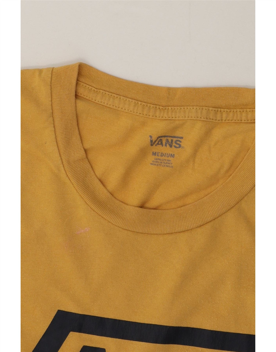 T-shirt grafica da uomo Vans Top in cotone giallo medio