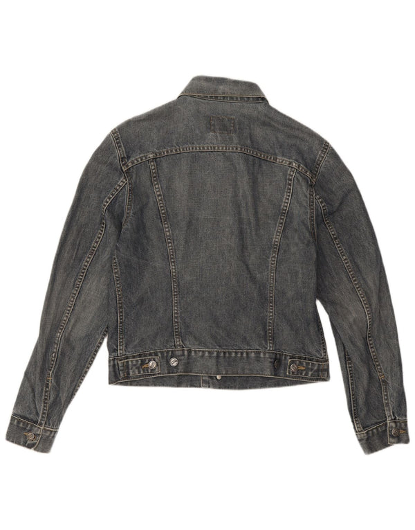 Giacca in denim corta da donna Gas UK 14 Cotone blu medio