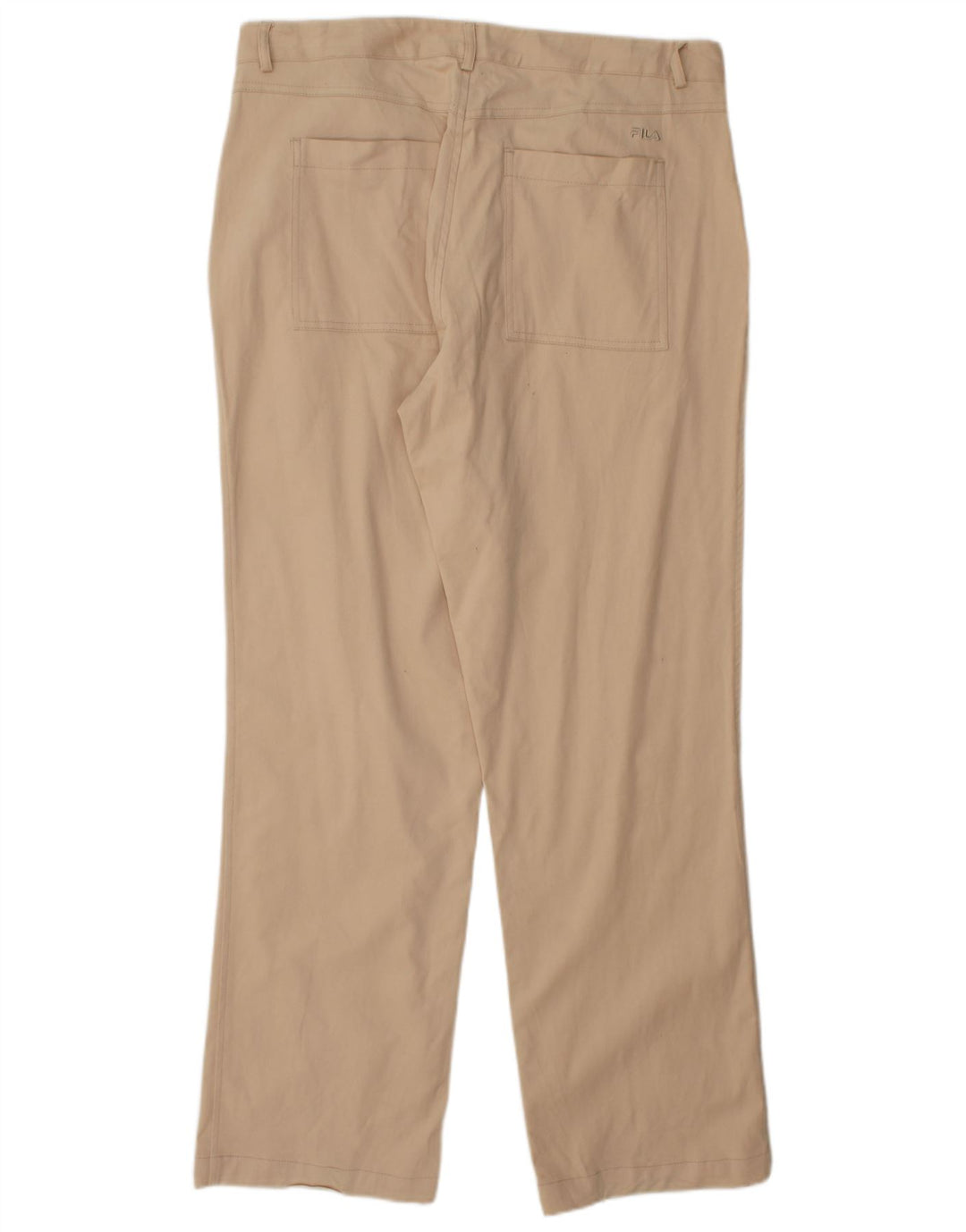 Pantaloni chino dritti da uomo FILA W38 L32 in cotone beige