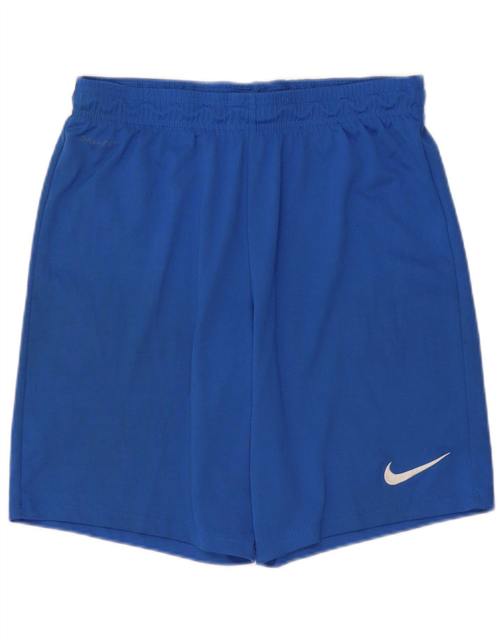 Pantaloncini sportivi Nike Dri Fit da uomo in poliestere blu medio
