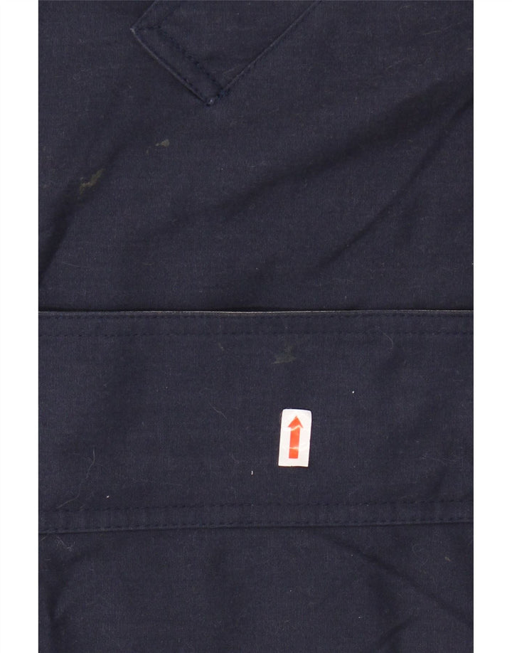 Giacca a vento con cappuccio da donna LONDON FOG UK 16 Large Blu Navy