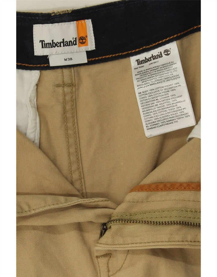 Pantaloncini cargo da uomo Timberland W38 XL in cotone beige