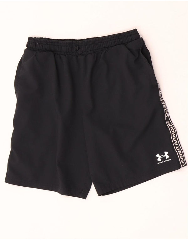 Pantaloncini sportivi Under Armour da ragazzo Heat Gear Graphic 11-12 anni Large neri