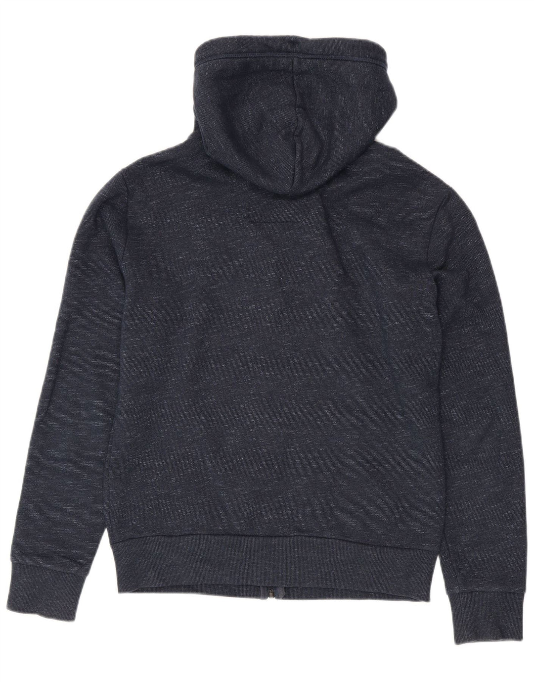 Maglione con cappuccio e zip da uomo Superdry in cotone screziato blu navy medio