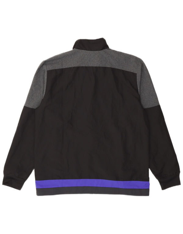 Giacca da uomo Adidas All Blacks Graphic Tracksuit Large Black Colourblock