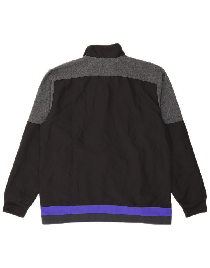 Giacca da uomo Adidas All Blacks Graphic Tracksuit Large Black Colourblock