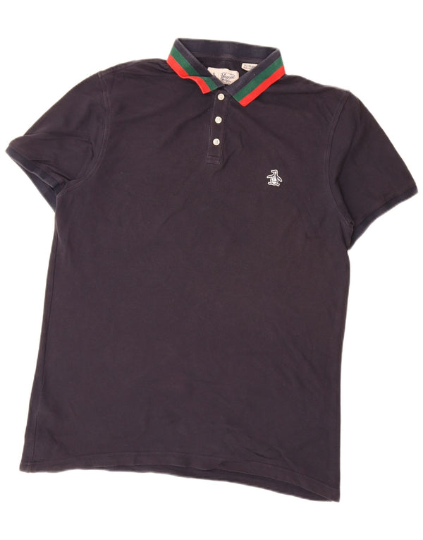 Polo da uomo PINGUIN XL in cotone blu navy