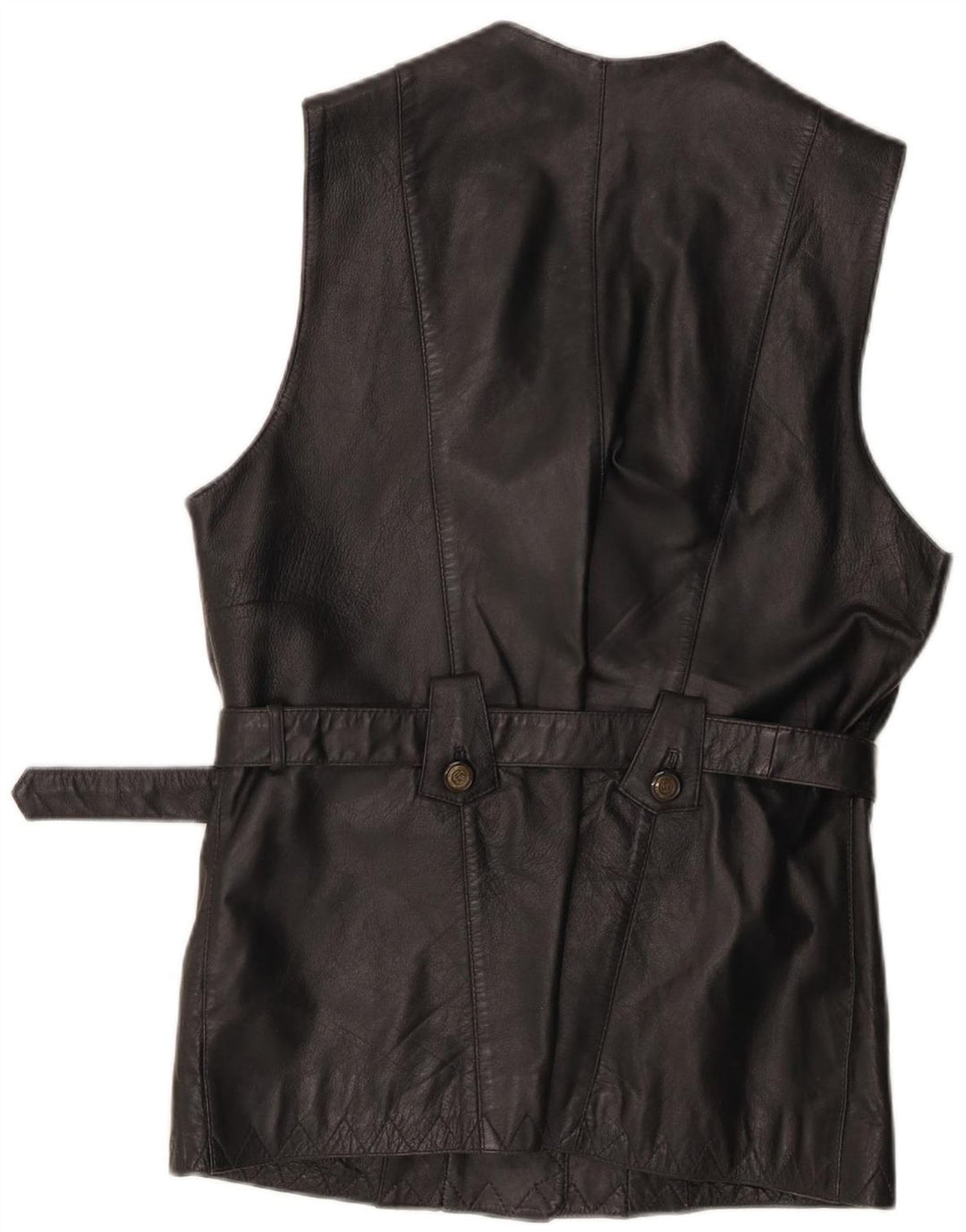 Nuovo gilet in pelle da donna Fast EU 38 medio in pelle nera