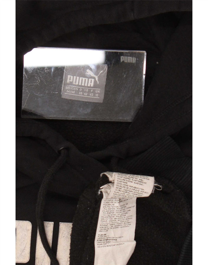 Felpa con cappuccio grafica da donna Puma UK 12 Medium Nero Poliestere