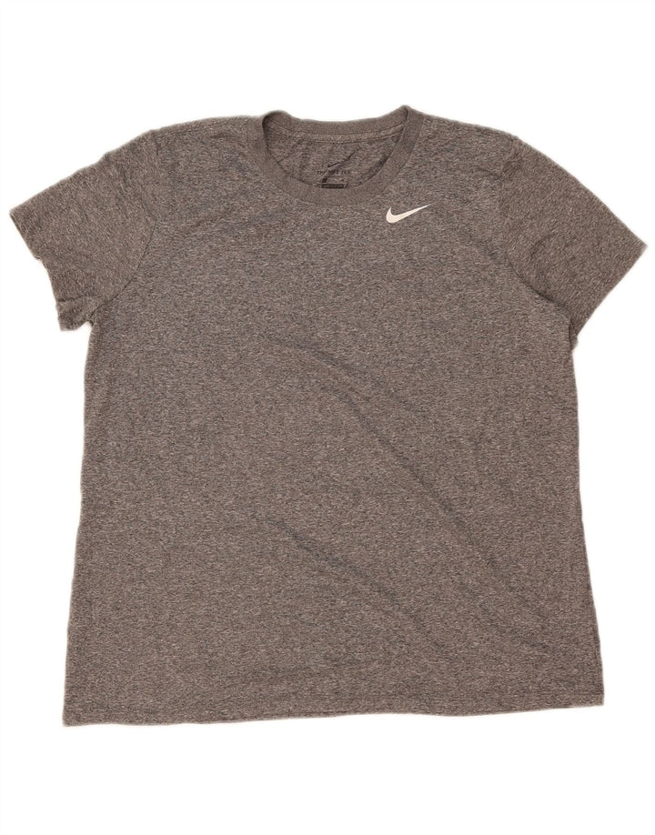 T-shirt Nike Dri Fit da uomo XL grigia chiazzata