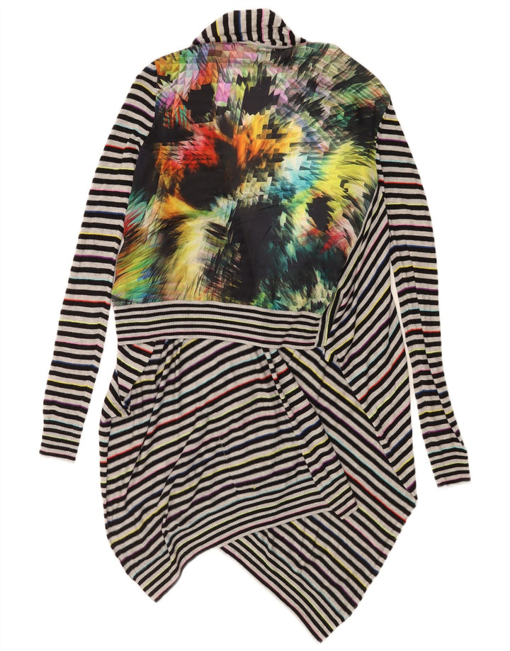 Maglione cardigan asimmetrico da donna Ted Baker taglia 2 piccolo multicolore