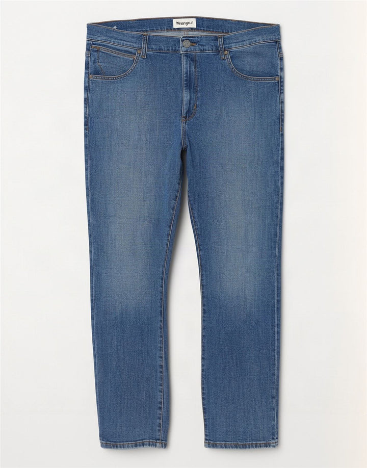 Jeans Wrangler Larston Slim da uomo W36 L32 in cotone blu