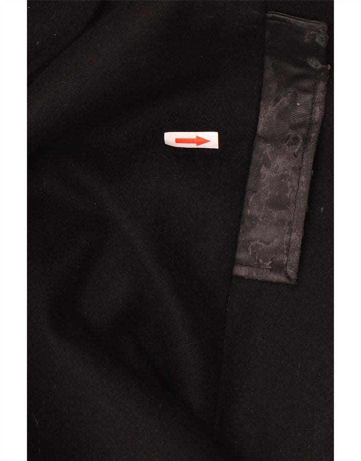 Cappotto Donna Armani Jeans IT 48 XL Lana Nera