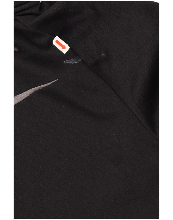 NIKE Felpa con cappuccio e zip Dri Fit da uomo in poliestere nero medio