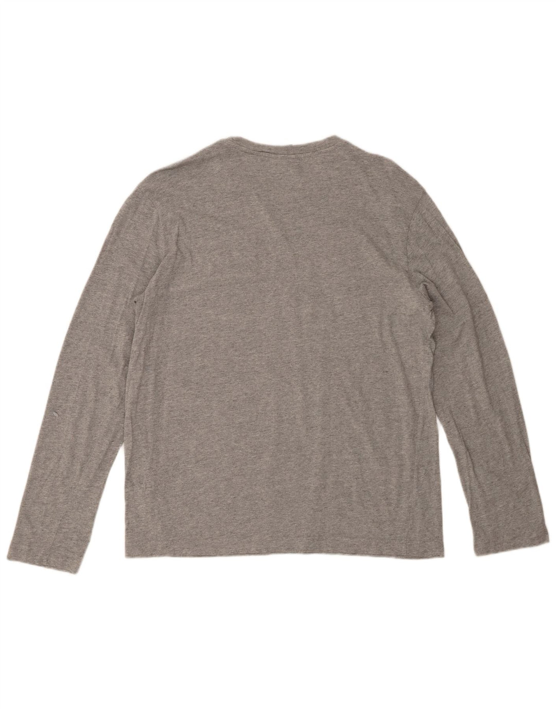 CHAMPION Top grafico da uomo a maniche lunghe in cotone grigio grande