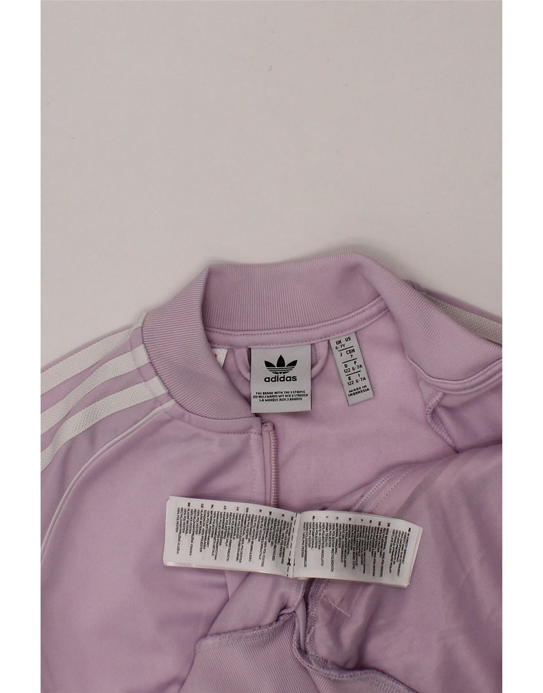 ADIDAS Girls Tracksuit Top Jacket 6-7 Years Purple Polyester Vintage Adidas and Second-Hand Adidas from Messina Hembry 