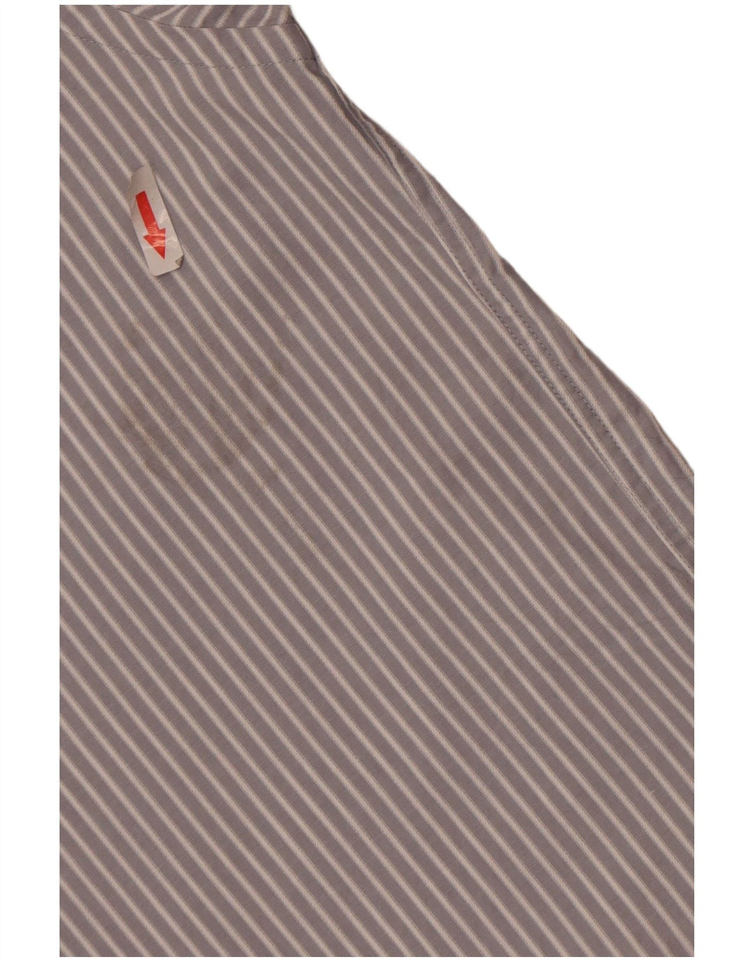 Camicia da uomo Michael Kors taglia 16 1/2 grande cotone a righe grigie