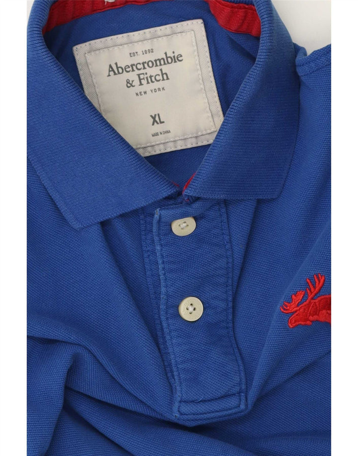Polo da uomo Abercrombie & Fitch XL Blu