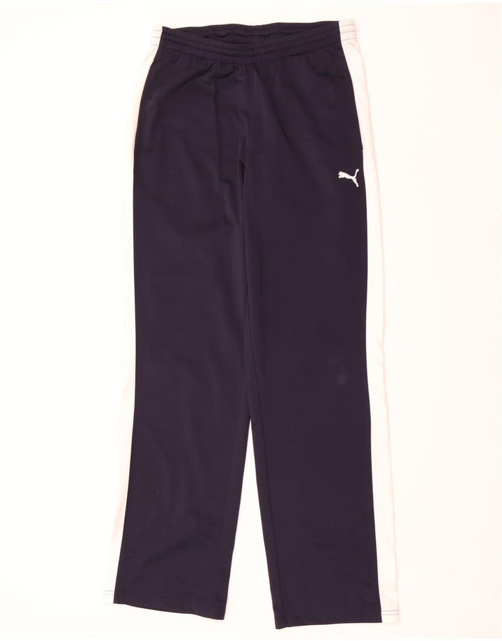 Pantaloni da tuta da uomo Puma Medium in poliestere color block blu navy