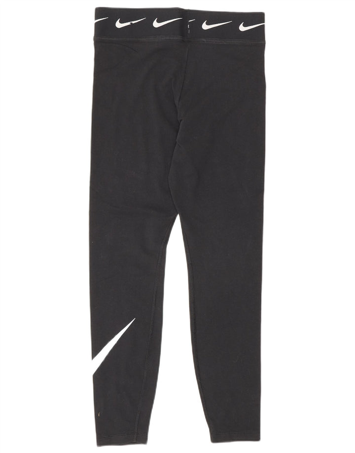 Leggings grafici da donna Nike UK 12 cotone medio nero