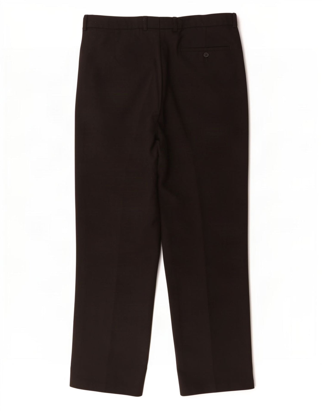 Pantaloni da abito dritti da uomo Marks & Spencer W34 L31 poliestere nero