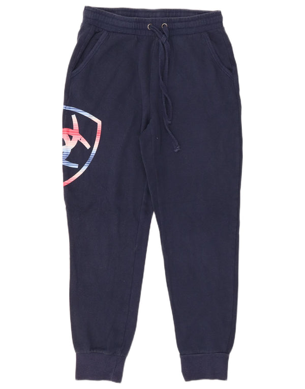 Pantaloni da tuta con grafica da donna ARIAT Joggers UK 10 Small Blu Navy