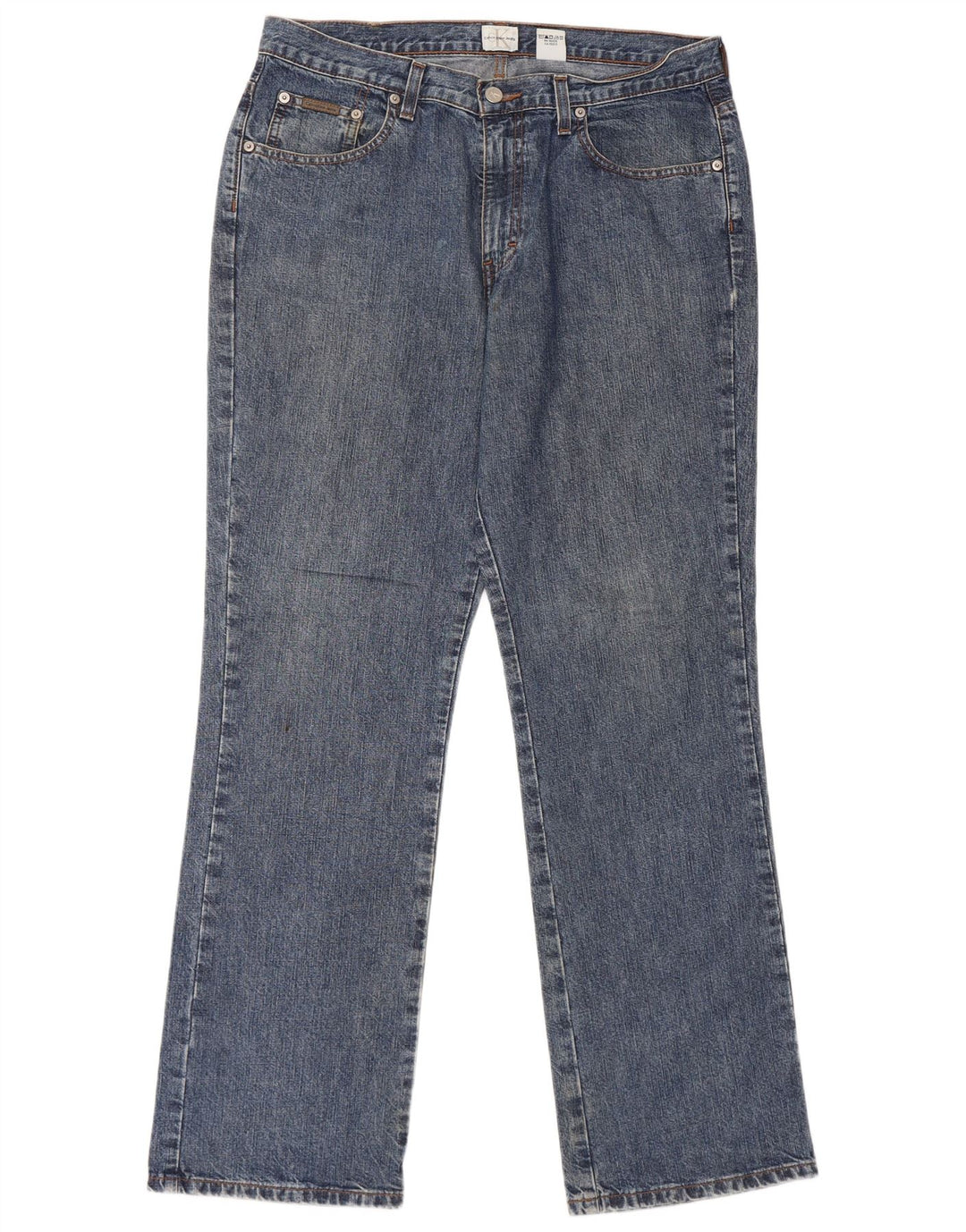 Jeans dritti da uomo Calvin Klein W34 L31 cotone blu