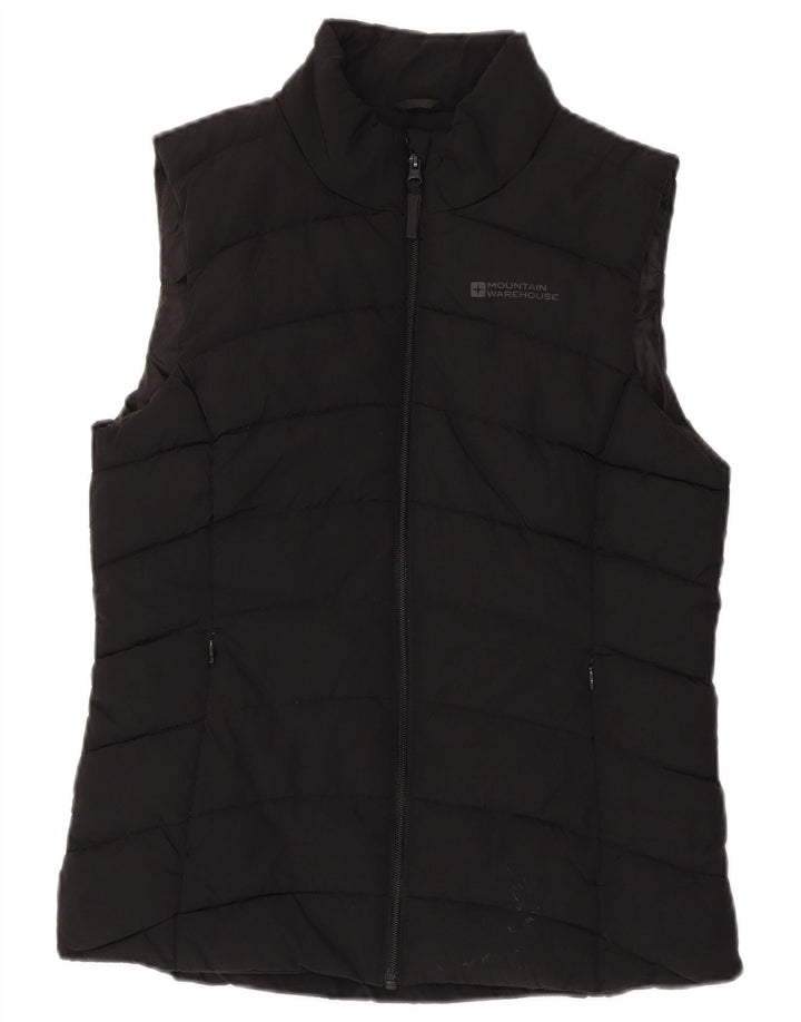 MOUNTAIN WAREHOUSE Gilet imbottito da donna UK 12 medio nero in poliammide