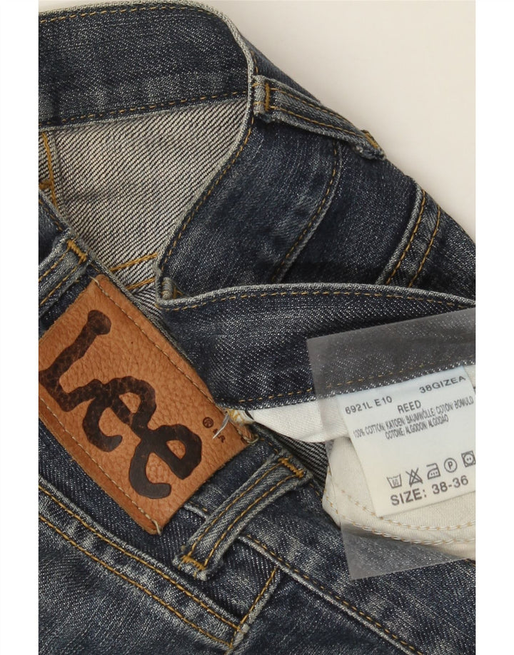 Jeans dritti da uomo Lee REED W38 L32 in cotone blu