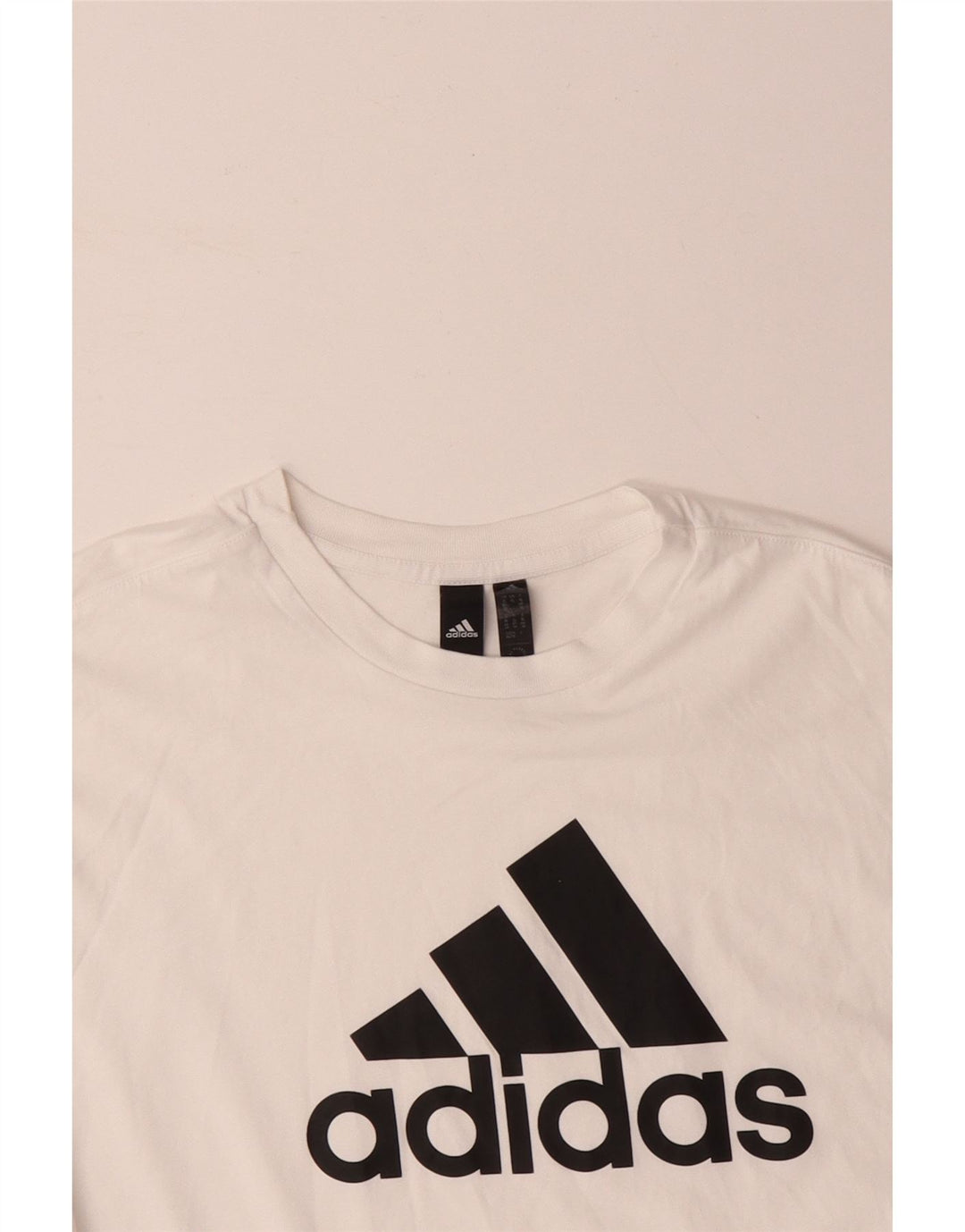 T-shirt grafica oversize da donna ADIDAS UK 20/22 XL Cotone bianco