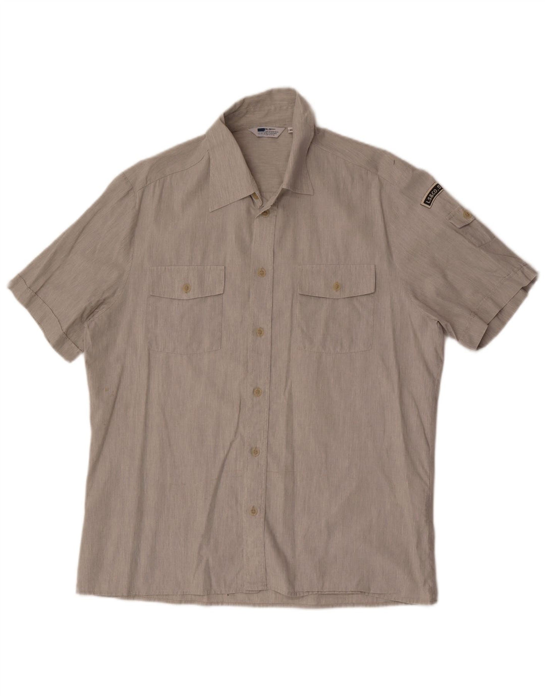 Camicia a maniche corte da uomo Levi's XL in cotone grigio