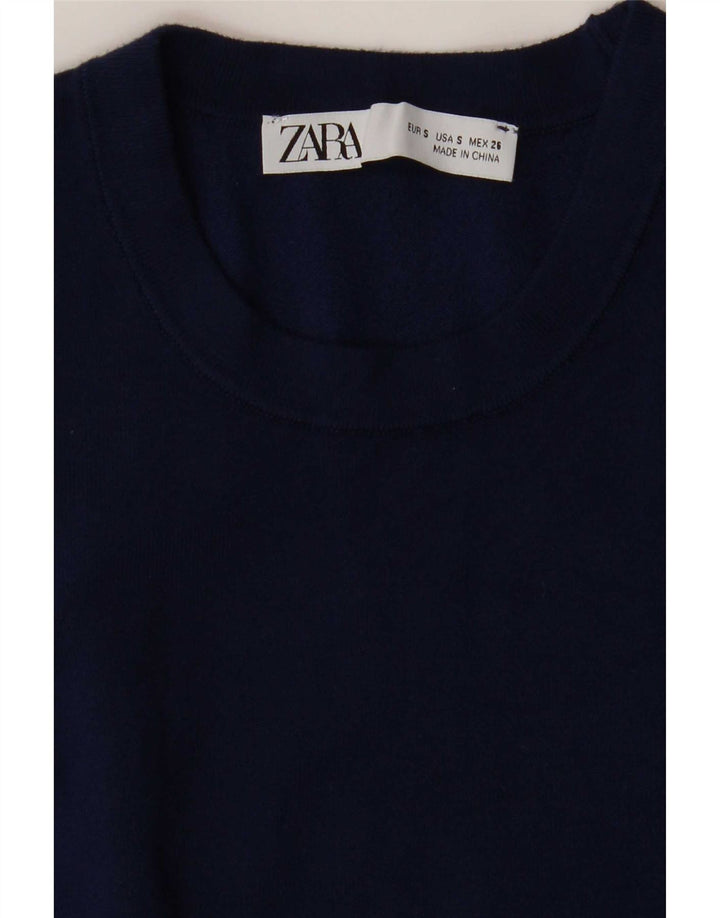 Canotta canotta da donna Zara UK 10 piccola blu navy